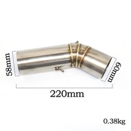 【Livingtex】 DUCATI Diavel Motorcycle Exhaust Middle Section For DUCATI Diavel 1200 Motorcycle Exhaus