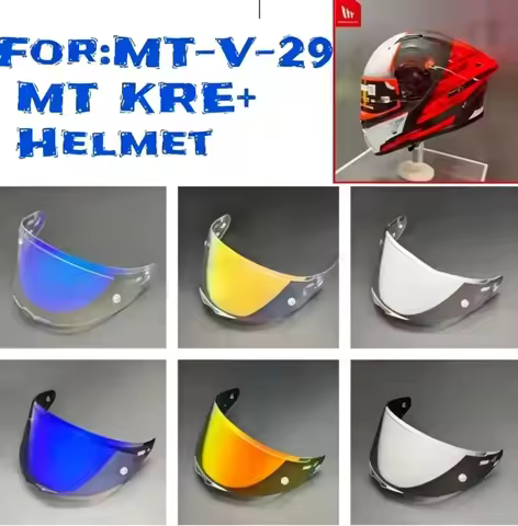 Motorcycle Helmet Visor Lens For MT-V-29 KRE+ Replace Anti-UV Anti-Scratch Dustproof Wind Shield Mot