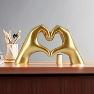 Heart Hand Gesture Love Ornaments Heart Shaped Finger Gesture Statue Nordic Ornaments