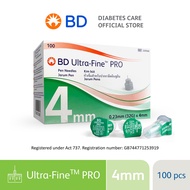 BD Ultra Fine PRO 4mm Insulin Pen Needles (Box of 100’s) Jarum Insulin Exp date: April 2028