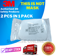(ORIGINAL) 3M 5925 P2 R & 5935 P3 R Particulate Filter (2Pcs in 1 Pack Good Quality) 3200 6200 Gas M
