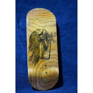 Cosa Nostra Handmade 34mm "Head" 5-ply Fingerboard Skateboard Canadian maple. Limited Edition 1 of 1