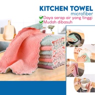 Microfiber Towel Microfiber Cloth Dishcloth Kitchen Cloth Kain Lap Dapur Tuala Dapur Cleaning Cloth 