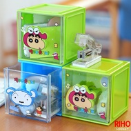 Korea Korea Daiso Daiso Crayon Shin-Chan Single Compartment Small Storage Box Stackable Desktop Jewe