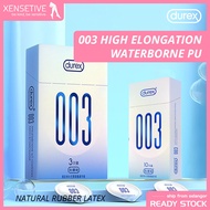 DUREX 003 High Elongation Waterborne PU Condoms Thinner Ultra Fit Lubricated Latex Softness 杜蕾斯003系列