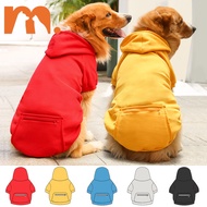 [Muhsinpet] Large Dog Clothes Golden Retriever Zipper Pocket Sweatshirt Labrador Golden Retriever Sa
