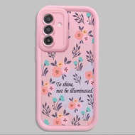 Casing hp for Samsung A17 4G A17 5G M17 5G F17 5G Case Colorful flowerdaun Silicone Case Strong Cesi