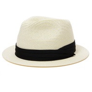 หมวกฟาง Fedora ขนาดใหญ่,หมวกฟางสำหรับผู้ชายฤดูร้อนขอบสั้นผู้หญิงหมวกชายหาดกันแดด60ซม. หมวกแจ๊สหัวใหญ่