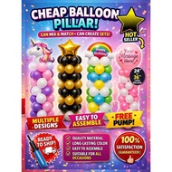 Balloon Pillar Sets for Decoration DIY Balloon Pillar Stand Kit with Water Base & Free Hand Pump Adj
