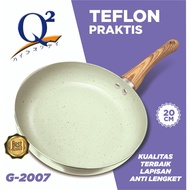 Frypan Teflon Marble Coating Q2 - Panci Goreng Fry Pan Anti Lengket