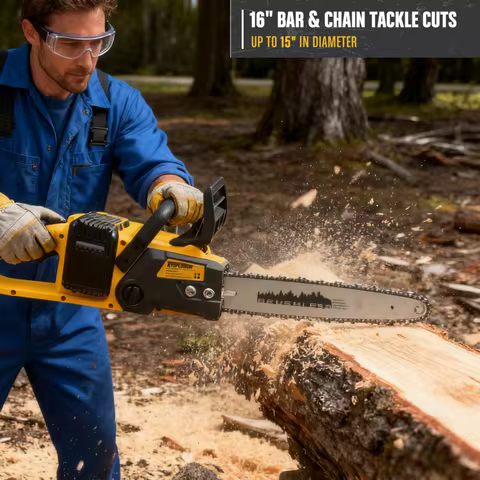 For DeWALT 20V battery 16 Inch Brushless Chainsaw Cordless Battery Powered Chain Saw 40V (2 x 20V MA