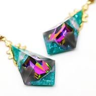 銳角金字塔垂墜耳環 (晴天霹靂)