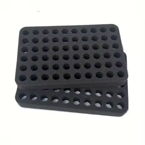 Multi functional 2-piece round hole foam pad, 60 slot interlock design, durable material, to meet th