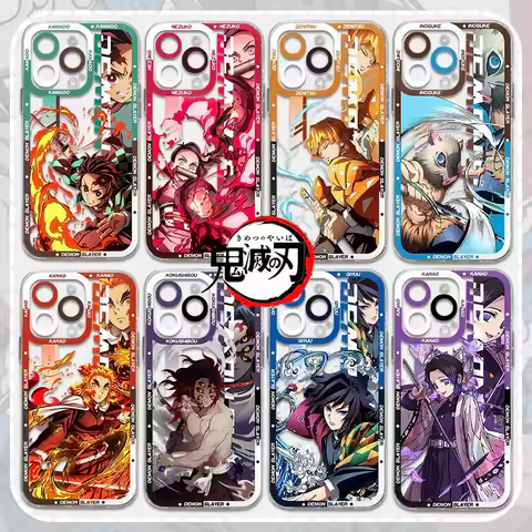 Anime Demon Slayer Silicone Case For Samsung Galaxy S24 S23 S22 Ultra S21 S20 FE Note 20 10 Plus A15