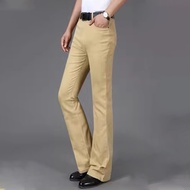 Men's Flared Jeans Mid-Rise Elastic Flared pants Fashion Slim Fit Flared Pants