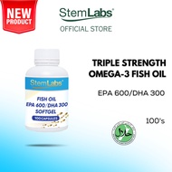 KKM Approved StemLabs Triple Strength Fish Oil Omega 3 EPA600/DHA300 900MG MAL25036053NCR EXP 9/2027