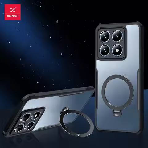 Xundd Case For Xiaomi 14T Pro 14T Magnetic Stand Case Airbag Anti-drop Shell with 360° Rotatable Hol