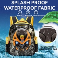 3D Cartoon Backpack Transformers Bumblebee Kid School Bag Children Bag Kindergarten Bag