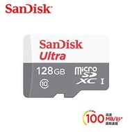 SanDisk Ultra microSD 128GB記憶卡 SDSQUNR-128G-GN3MN