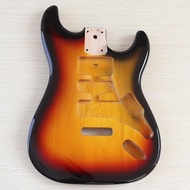 ST Guitar Body Sunburst Strat Body กีตาร์ไฟฟ้า Body Poplar Wood ST Guitar Barrel Guitar Body Diy Str