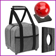 1 Ball Bowling Bag Tote Single Ball Tote Bag with Padded Ball Holder Tote Bag with Mesh Pocket Bowli