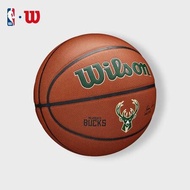 WILSON NBA Team Alliance Mil Bucks Indoor/Outdoor Basketball (Size 7)