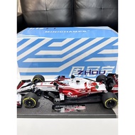 Mini Cut 1: 18 Alpha Romeo C41 F1 Zhou Guanyu Test Car Version Resin Car Model