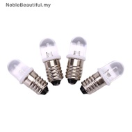 [NobleBeautiful] 5pcs E10 Led Bulb DC 3V 4.5V Instrument Bulb Indicator Bulb Flashlight Bulb [MY]