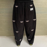 BAGGY PANTS LONG CORDUROY BLACK ARTAWESOME AERIES NOTBADCLUB