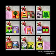 Busy book - quiet book - educational book - activity book - flannel busy book