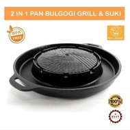 Grill pan/Panci Shabu/steamboat/Suki/BBQ 2 in 1