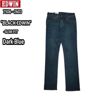 Edwin Original Denim Jeans Stretchable Slim Fit  "BLACK EDWIN"   7506-2603