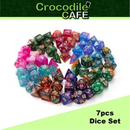 7pcs DND Dice Set | Rpg Dice Dungeons and Dragons board Games