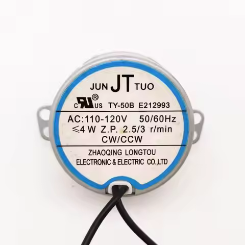 1PCS Fan, Light Box Synchronous Motor TY-50B 110V-120V /4W /3 Rpm Shaft Diameter 7MM