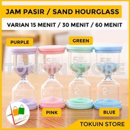 AMS - Hourglass Glass Sand Timer Decorative Glass Hourglass 15 30 60 Minutes Gift VO363