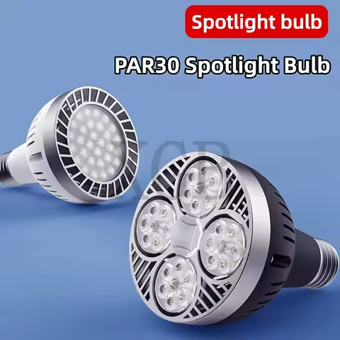 220V E27 PAR30 LED Lamp Bulb 35W Ultra Bright LED Light bulb Lampara Built-in Fan Cooling For Track 
