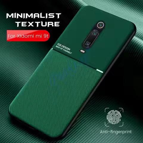 luxury magnetic car holder slim matte case for xiaomi mi9t xaiomi mi 9t t9 pro 9tpro silicone shockp