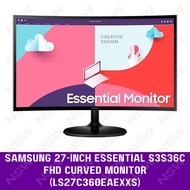Samsung 27-inch Essential S3S36C FHD Curved Monitor (LS27C360EAEXXS)