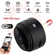 [READY STOCK)A9 Hidden Camera ORI V380 PRO App CCTV 128BG HD 1080P WI-FI Camera Security Night Camer