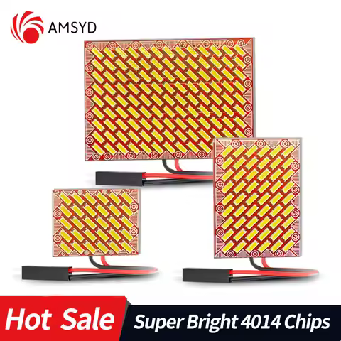 2/4PCS 4014 30/54/117SMD LED Auto Panel Light Reading Dome Bulb Car Interior Roof Lamp T10 W5W C5W C