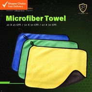 CP CAR Detailer Microfiber Towel for Car Wash (60cm X 30cm Blue)