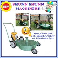 Mesin Rumput 24" Mesin Tolak 24" Lawn Mower Original Petrol Robin Engine Ey20 Heavy Duty Engine 24" 