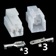 3 Pin male or female Automotive Connector 6.3 mm Series harness Plug CY000317-6.3F CY000317-6.3M For