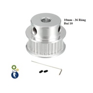 Pulley, Pulley, Pulley Shaft 10mm - 36 Teeth Belt 10, used with 2GT-10mm belt