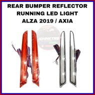 Perodua Alza 2019 to 2021 &amp; Axia SE Car Rear Bumper LED Reflector / Light Bar 4 in 1