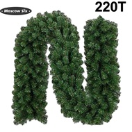 [NEW]270cm Pine Christmas Garland Xmas Decoration Wreath Artificial Green Pine Garland for Xmas Tree Stairs Fireplaces Garden
