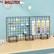 BALLYKA Display Rack, with Base Grid Storage Rack, Modern Grid Frame Metal Jewelry Booth Rack For Gr