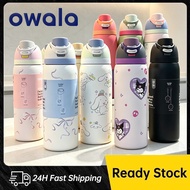 16oz/24oz/32oz Owala FreeSip Insulated Stainless Steel Water Bottle with Straw BPA-Free Sports Owala