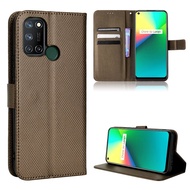 Realme C17 Casing Flip Phone Holder Stand Realme 7i Case Wallet PU Leather Back Cover