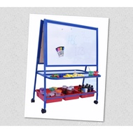Jr. Double sided Mag. White Board (2' x 3') wt Baskets